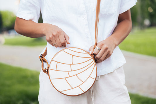 Borsa Concha messicana color crema